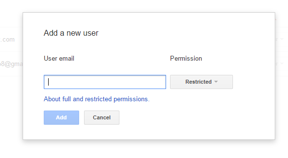 Sharing access to Google Webmaster account