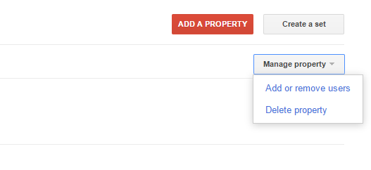 Personal property sharing in Google Webmaster